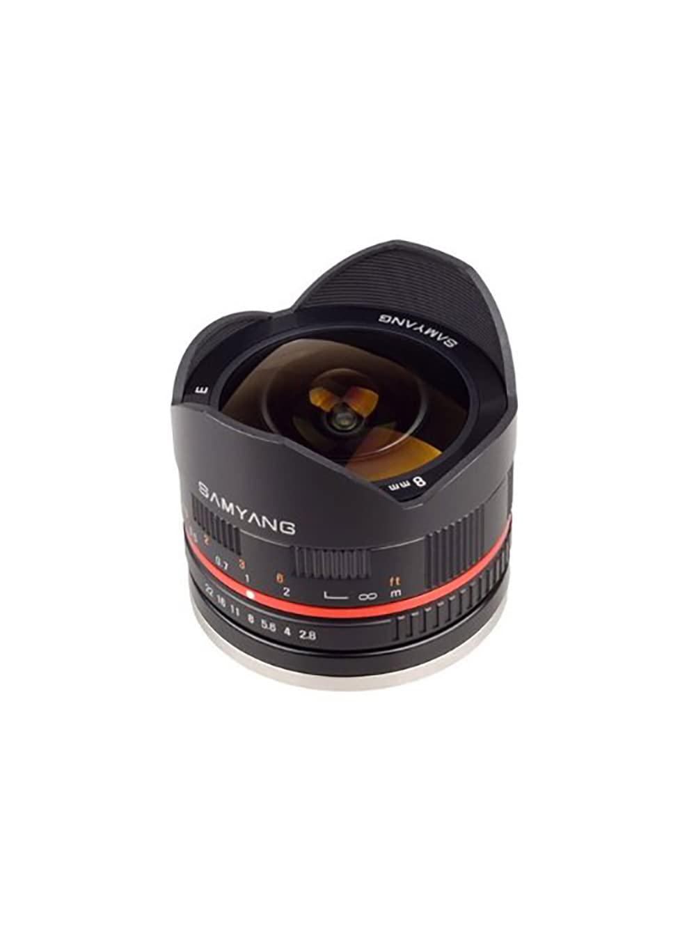 Samyang 8mm F2.8 UMC Fisheye II (Black) Lens for Sony E-Mount (NEX) Cameras (SY8MBK28-E)