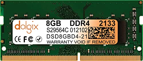 Dolgix 8Gb Ddr4 2133Mhz Ram | Laptop/Notebook Ram |Pc417000 | SoDimm |Laptop Memory | Cl15 |1Rx8 Single Rank| 3 Year Warran