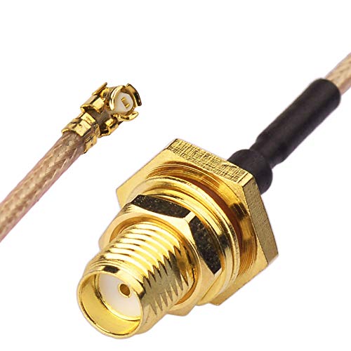 Superbat U.Fl/Ipex Cable Mini Pci To Sma Bulkhead O Ring Jack Low Loss Coaxial Cable Rg178 6'' 15Cm For Wireless Routers Mini Pc