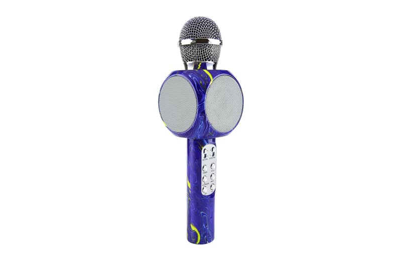 Wireless Express   Sing Along Bling Bluetooth Karaoke Microphone And Bluetooth Stereo Speaker All In One (Swirl Purple)