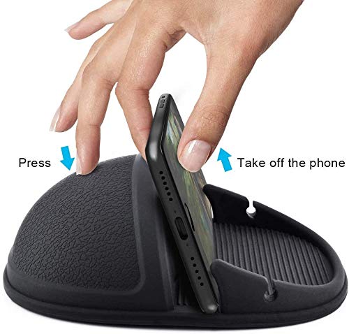 Car Phone Holder, Car Phone Mount Cradle Silicone Phone Car Dashboard Car Pad Mat Various Dashboards, Anti Slip Desk Phone Stand Compatible With Iphone, Samsung, Android Smartphones, Gps