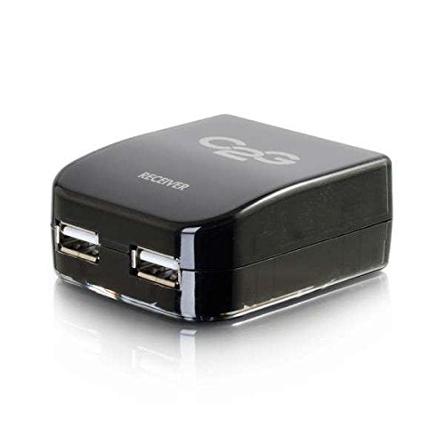 C2G Usb Extender, 2 Port Usb 1.1 Over Cat5, Superbooster Extender Dongle Receiver, Black, Cables To Go 29346