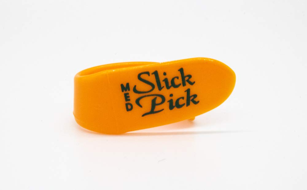 Fred Kelly Picks D2 M 8 Delrin Slick Medium Guitar Pick (Pack Of 8), Orange