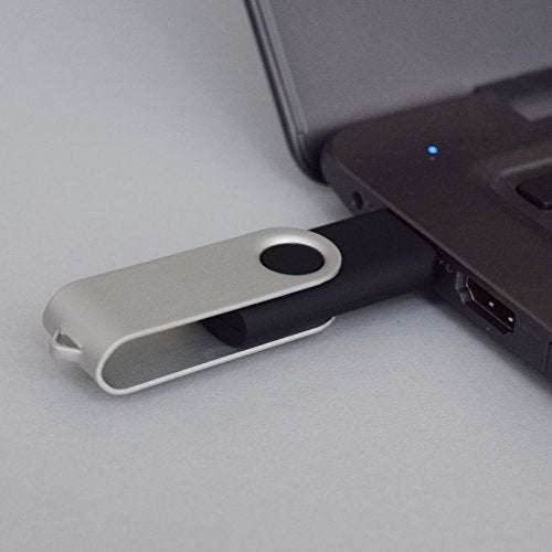 Vicfun 10 Pack 16Gb Usb Flash Drives 16Gb Flash Drive Pack Usb 2.0 Swivel Usb Thumb Drives, Black