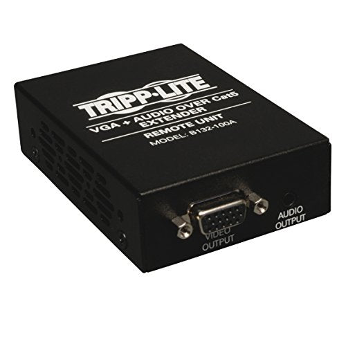 Tripp Lite Vga With Audio Over Cat5 / Cat6 Extender, Receiver 1920X1440 At 60Hz(B132 100A),Black
