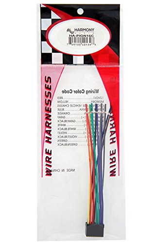 Harmony Audio Compatible With Pioneer Deh P6900Ub Aftermarket Stereo Radio Receiver Replacement Wire Harness