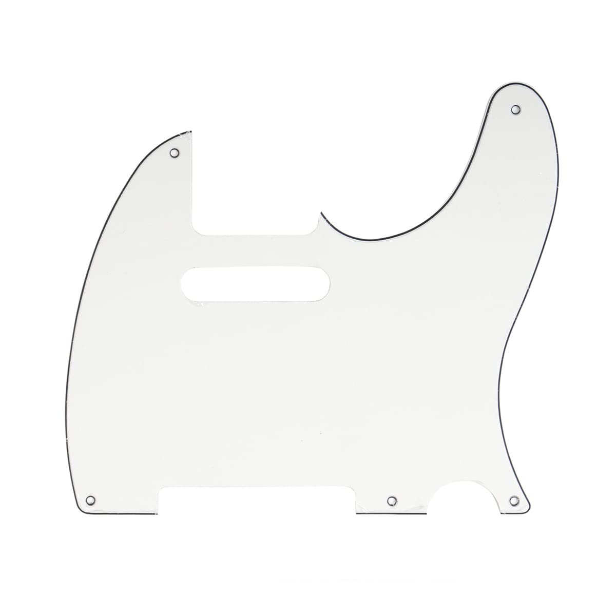 Musiclily 5 Hole Vintage Guitar Tele Pickguard For Usamexican Made Fender Standard Telecaster Style Electric Guitar, 3Ply Parchm