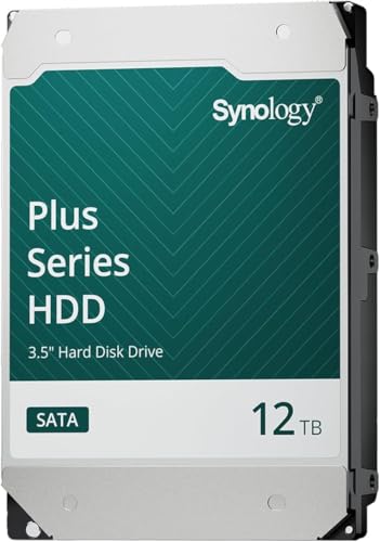 Synology Plus Hat331012T 12 Tb Hard Drive  3.5 Internal  Sata (Sata/600)  Conventional Magnetic Recording (Cmr) Method