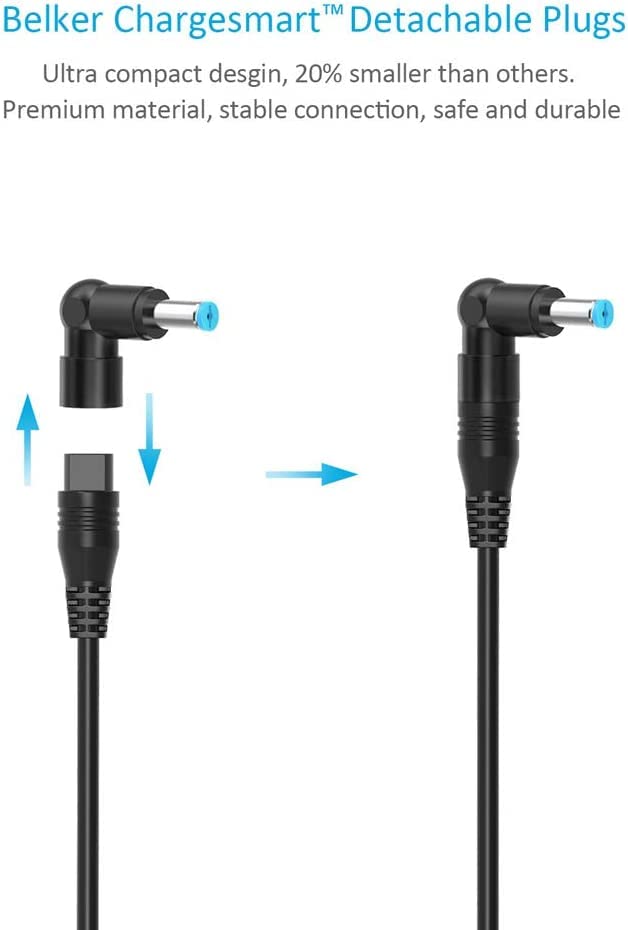 Belker 65W 45W Universal Laptop Charger Ac Adapter Power Supply Cord Compatible With Dell Hp Asus Lenovo Ibm Acer Toshiba Samsun