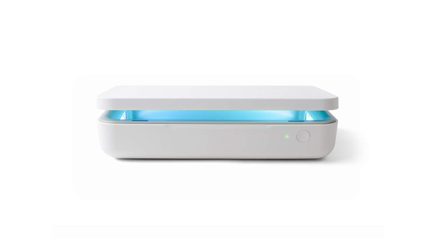Samsung Qi Wireless Charger & UV Sanitizer - White, US Version, Fast Charging, Compatible with All Qi-Enabled Devices