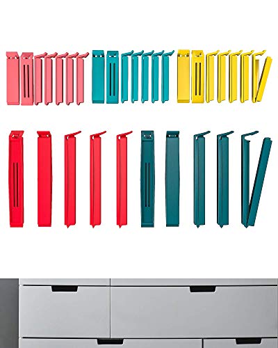Ikea Polybag Sealing Clip, Set Of 30, Mixed Colours/Mixed SizesMulticolor