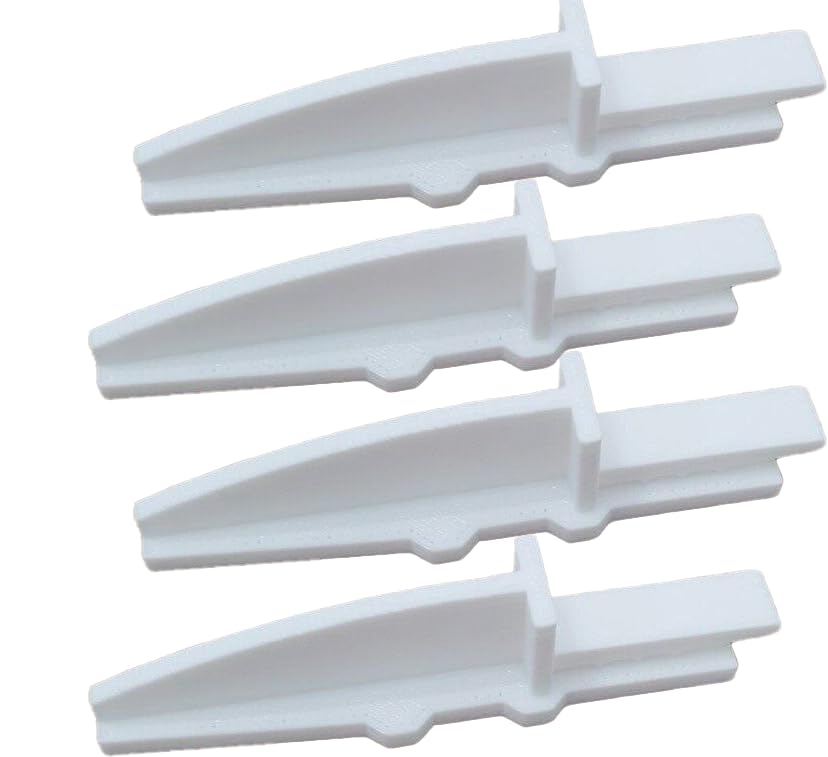 Replacement Lasko Box Fan Feet, 4 Pack, Stronger Than Original, Excellent Fit, 2 Sets Of 2 Feet, 4 Feet Total, White