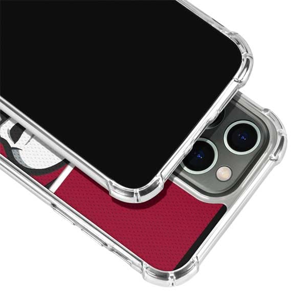 Skinit Clear Phone Case Compatible With Iphone 13 Pro Max   Officially Licensed Nfl Tampa Bay Buccaneers Zone Block Design