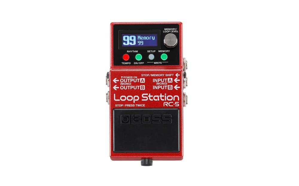 Boss Rc 5 Loop Station   Modern, Compact Looper With First Class Sound Quality, 99 Phrase Memories, 57 Rhythms And Optional Midi