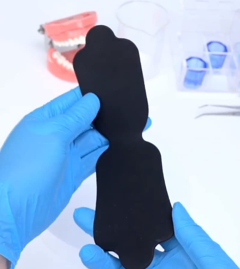 Silicone Soft Dental Background Photo Black Contrast Board Bendable Dental Photography Background Tooth Shooting Light Absorbing