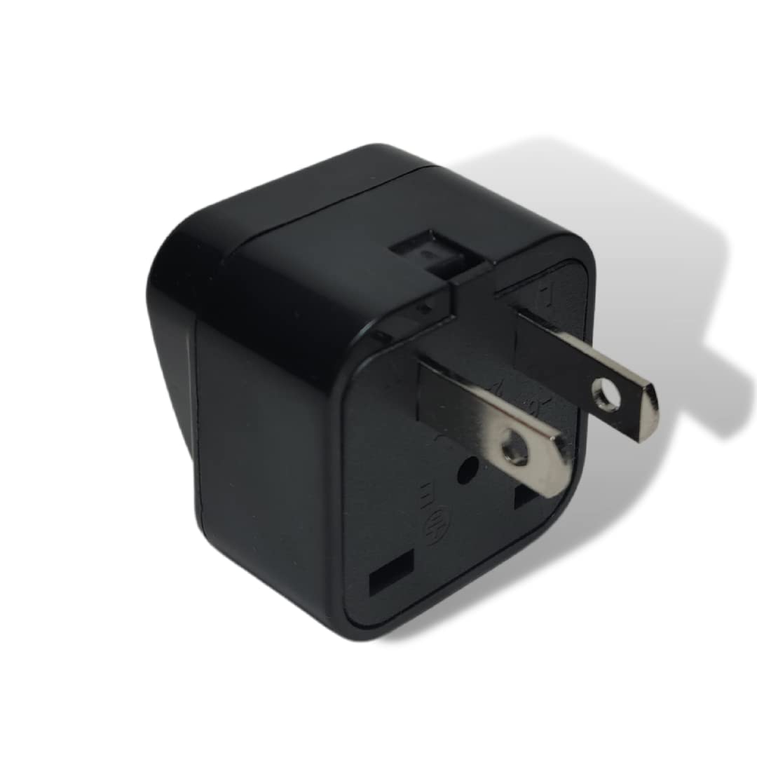 Tmvel Universal International Power Adapter Plug Tip Converter   Convert Europe, Eu/Uk/Cn/Au To Usa   Great For Cell Phone Charg
