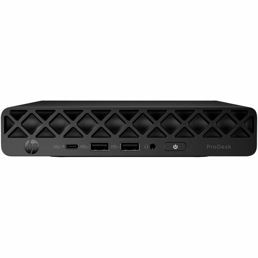 HP ProDesk 4 G1i Desktop Computer - Intel Core Ultra 7 265T - vPro Technology - 16 GB - 256 GB SSD - Mini PC - Jack Black - Inte