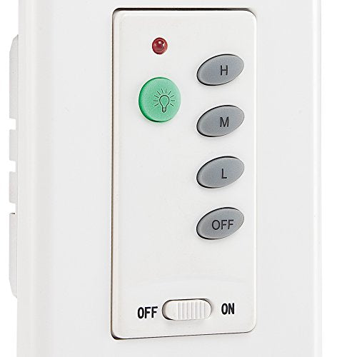 Westinghouse 7787500 Wireless Ceiling Fan And Light Wall Control