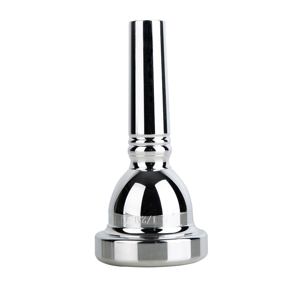 Glory Tenor Trombone Mouthpiece 61/2, Large Shank,Silver Plated Trombone Mouthpiece
