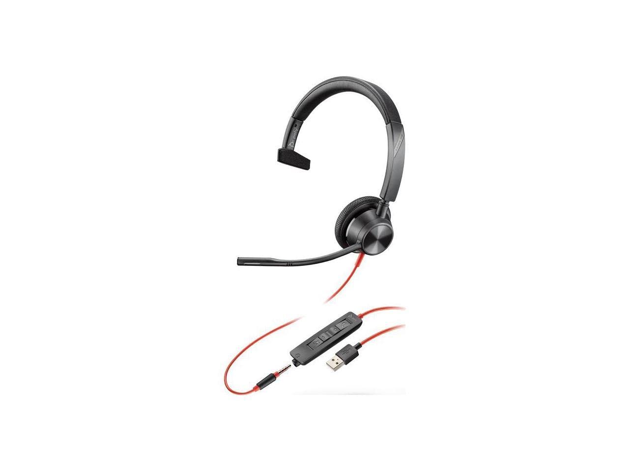 New Poly Blackwire 3315 Usb-A Headset Limited 2-Year Warranty