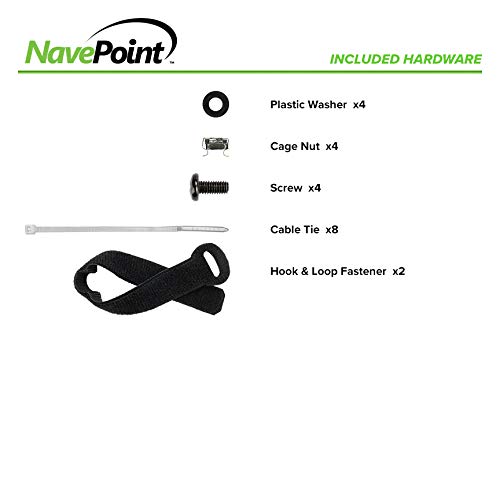 Navepoint 24 Port Modular Patch Panel,1U, Black