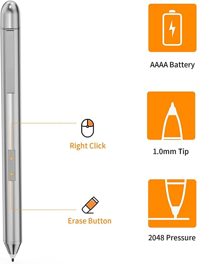 Active Stylus Pen For Len Ovo Touchscreen, Digital Capacity Stylus Pen For Len Ovo Thinkpad X1 Yoga Miix Ideapad Flex 5/6 With 2