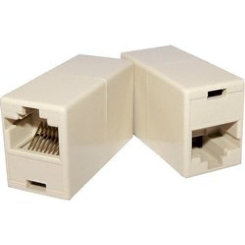Rj45 Ethernet Cable Connector, F To F Type, Almond Color