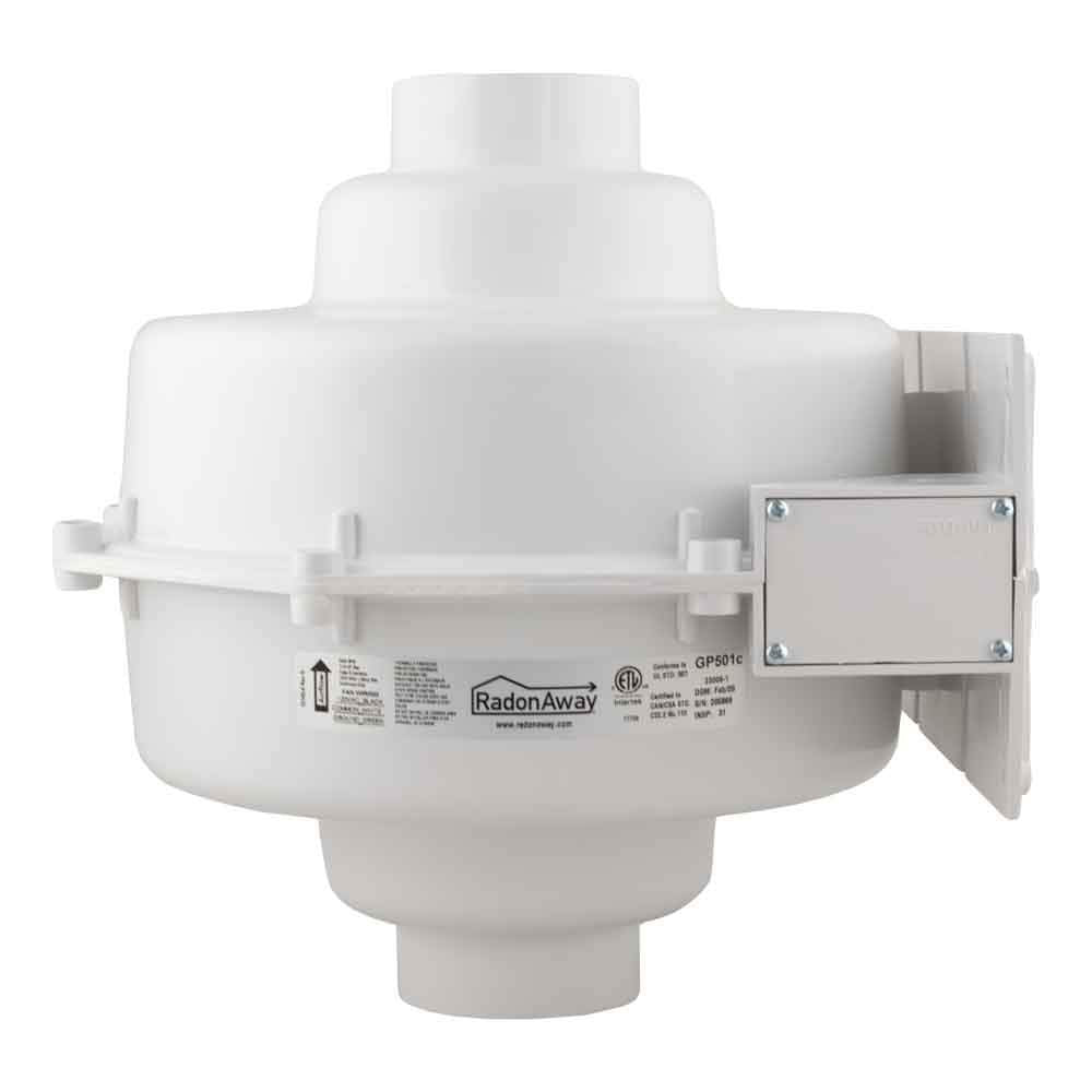 Radonaway 23005 1 Gp501 Radon Mitigation Fan, 3'' White