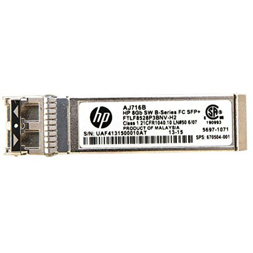 Hp Compatible Aj716B - Functionally Identical 8Gbps Sfp+ Fibre Channel Shortwave