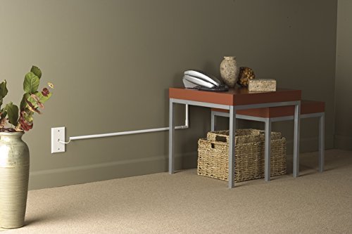 Legrand   Wiremold Kit Cordmate, Organizer And Hider, Cover, Concealer, And Protector For Wall, Single Cord, Cmk10, Paintable