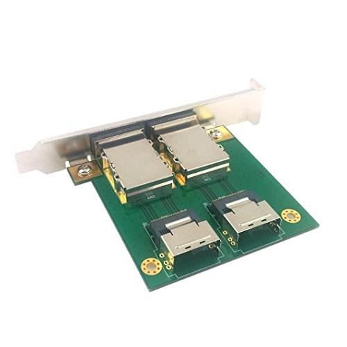 Chenyang Mini Sas 2 Sff 8088 To 2 Sff 8087 Hd Data Server Converter Adapter With Bracket