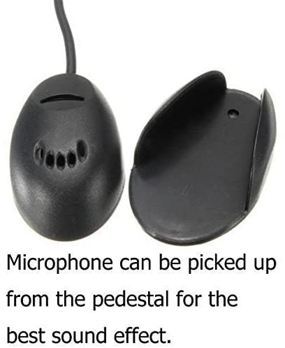 Micmxmo Car Microphone 2.5Mm External Assembly Mic For Car Vehicle Head Unit Enabled Audio Stereo Radio Receiver Gps Dvd, 3M Cab