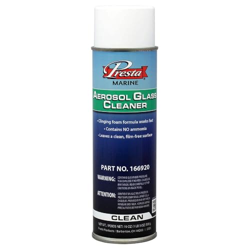 Presta Marine Ammonia Free Aerosol Glass Cleaner - 19Oz,WBAUVB08PDBYFQM