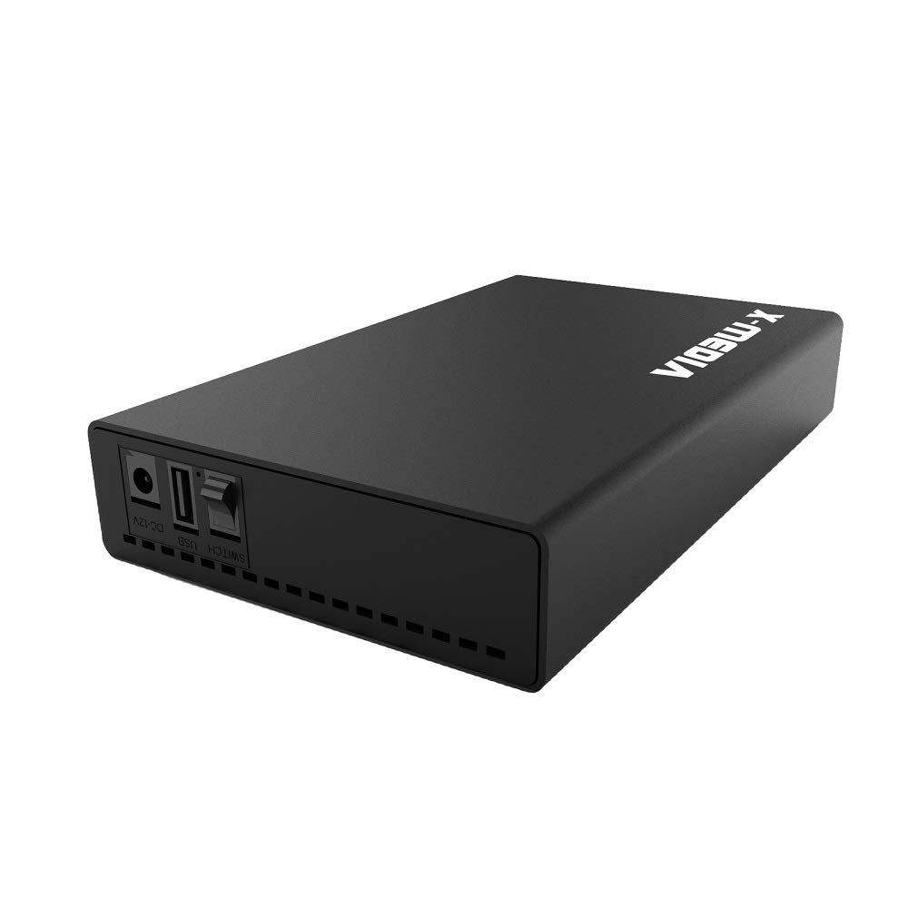 X MEDIA XM EN3200 3.5 Inch USB 2.0 SATA Aluminum Hard Disk Drive HDD External Enclosure Case, Support 3.5 Inch SATA/SSD Hard Disk Drive