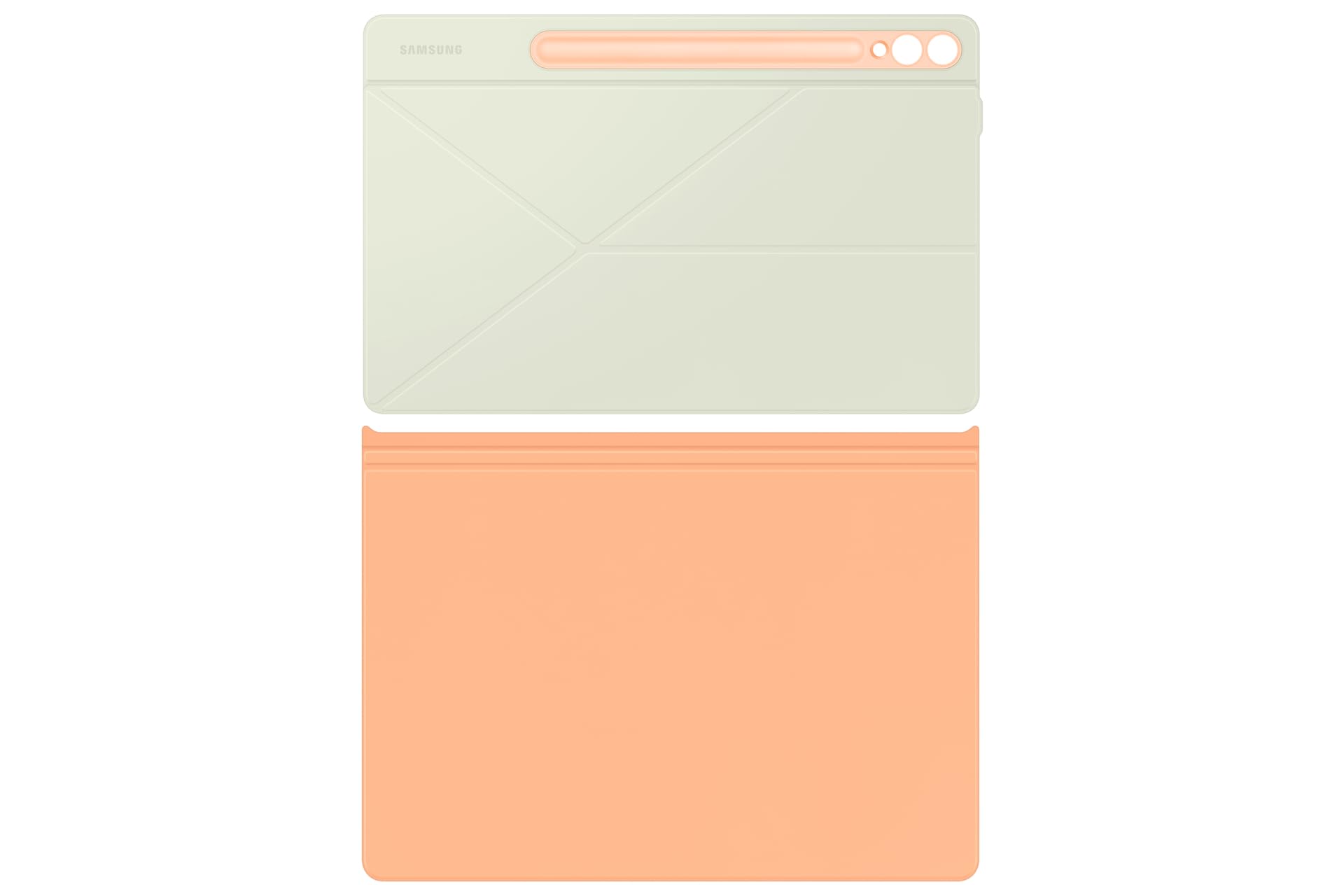 Samsung Smart Book Cover Dual Viewing Positionable Folio Tablet Case For Galaxy Tab S9+ | S9 Fe+ | Tab S10+, Orange