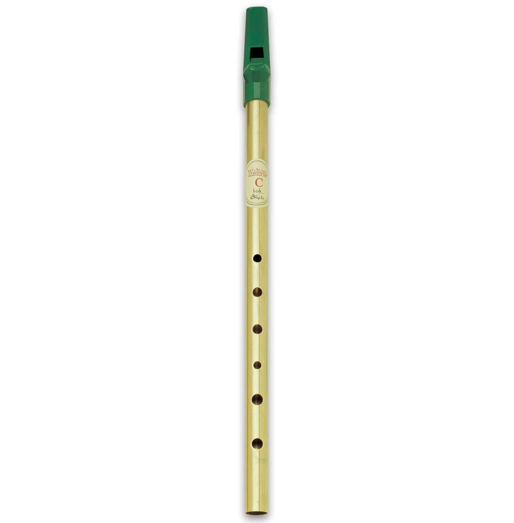 Waltons Whistle Brass   Key Of D   Fun & Colorful Brass Whistle   Irish & International Instrument   Perfect For Beginners, Inte