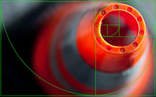 (2 Pack) Golden Ratio/Fibonacci Composition View Finder/Viewer Photography/Painting/Drawing Credit Card Size Fits In Wallet/Came