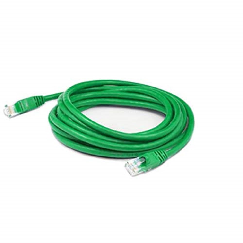 4Ft Green Cat 6A Pvc Ethernet Cable Snagless Bubble Boot Rj-45 M/M