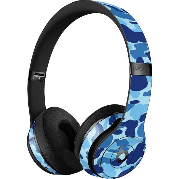 Skinit Decal Audio Skin Compatible With Beats Solo 3 Wireless   Light Blue Street Camo Design