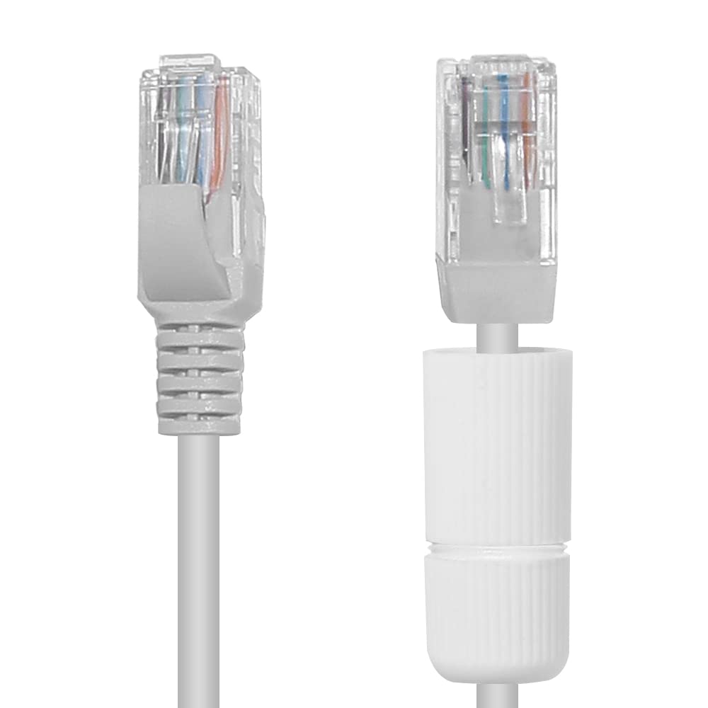 Hiseeu 160Ft Cat5E Poe Ethernet Cable,Network Cable With Rj45 Waterproof Connector,Different Network Cable Joints On Both Sides,