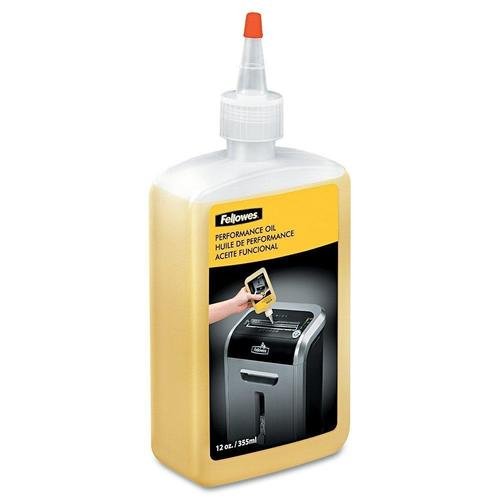 Fellowes Powershred Shredder Performance Oil, 12 Oz. Bottle With Extension Nozzle, Sold As 2 Each