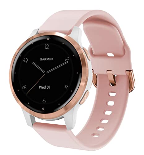 Vicrior Bands Compatible With 18Mm Garmin Vivoactive 4S 40Mm / Venu 2S Smart Watch, Quick Release Soft Silicone Fadeless Pattern