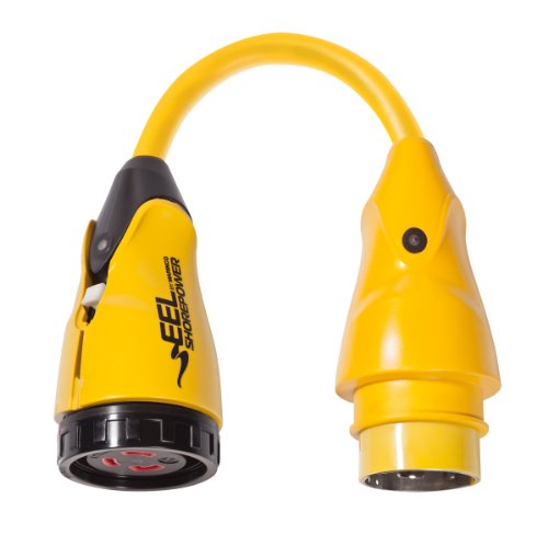 Marinco Eel Pigtail Adapters, 50A 125V To 30A 125V
