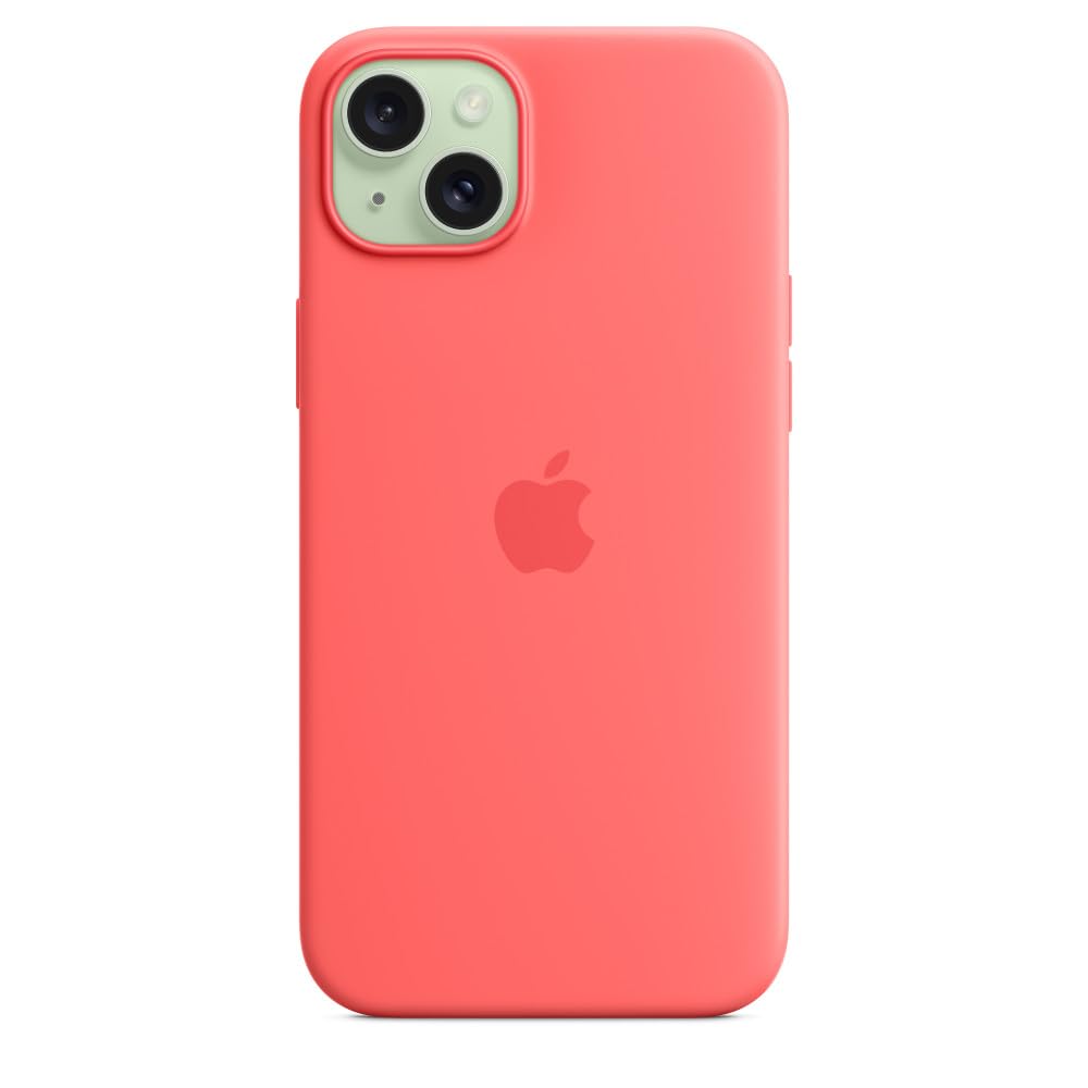 Apple Iphone 15 Plus Silicone Case With Magsafe   Guava