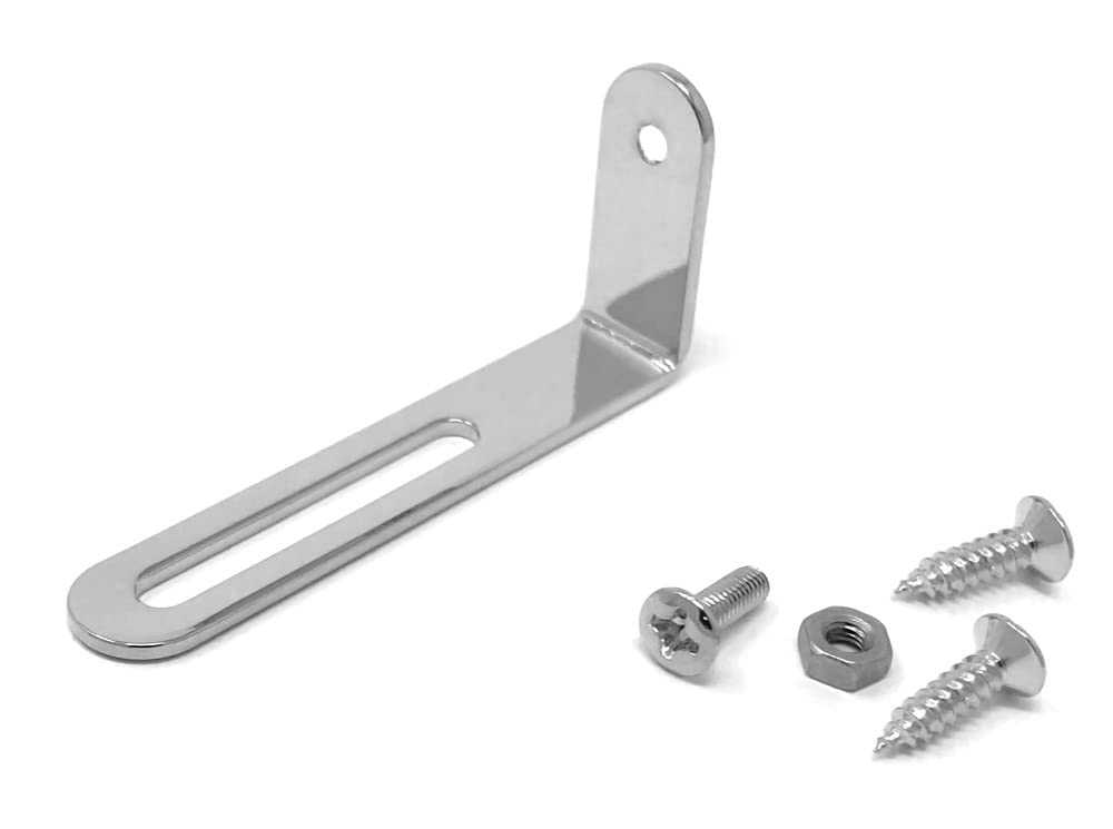 Vintage Forge Chrome Pickguard Mounting Bracket Compatible With Gibson Epiphone Les Paul Electric Guitar With Screws Lpb20 Chr