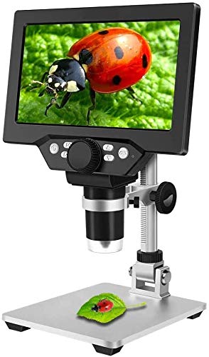 Koolertron 7'' Lcd Digital Microscope With 32G Tf Card,12Mp 1 1200X Magnification Handheld Usb Microscope Camera,8 Led Light,Rec