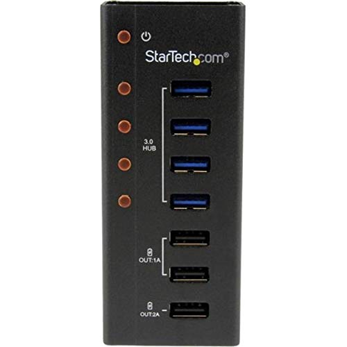 Startech.Com 7 Port Usb 3.0 Charging Hub   4 X Usb A, 3 X Usb A Dedicated Charging Ports   Powered Mountable Usb Charging Statio