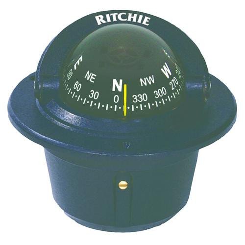 Compass, Flush Mount, 2.75 Dial, Black
