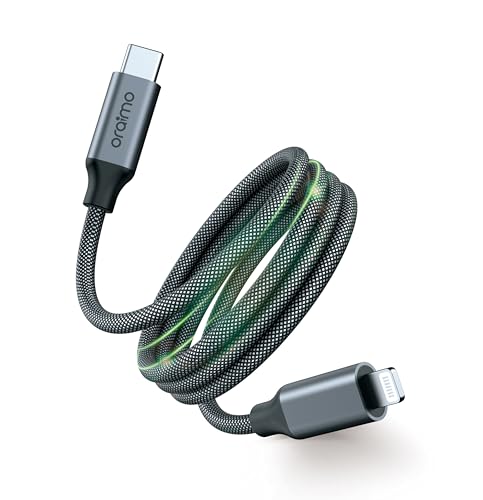 Oraimo Magnetic TangleFree Design |20W Fast Charging Experience |SelfAligning | High Speed Transfer| TypeC To Lightning 1M Ca
