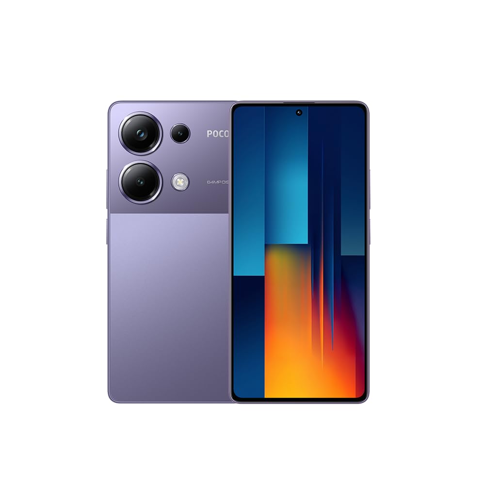 Xiaomi Poco M6 Pro 4G LTE (512GB + 12GB) 64MP Triple Camera 6.67 Octa Core (for Tmobile Mint Tello Global) GSM Unlocked (Purple)